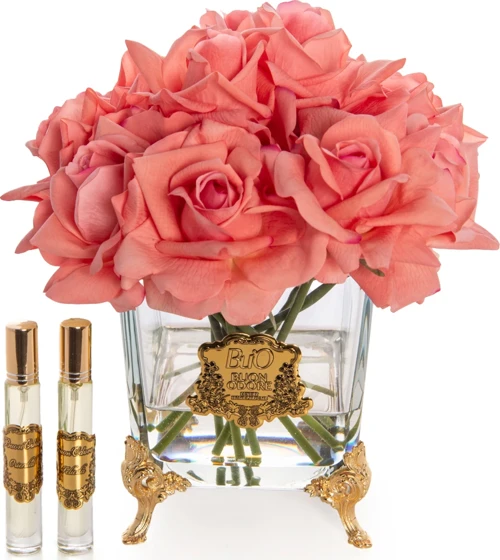 Pirinç Ayaklı Cam Gold 13 Gül Luxury Home Perfume
