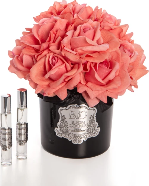 Siyah Cam Silver 14 Gül Luxury Home Perfume