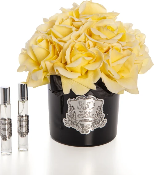 Siyah Cam Silver 14 Gül Luxury Home Perfume