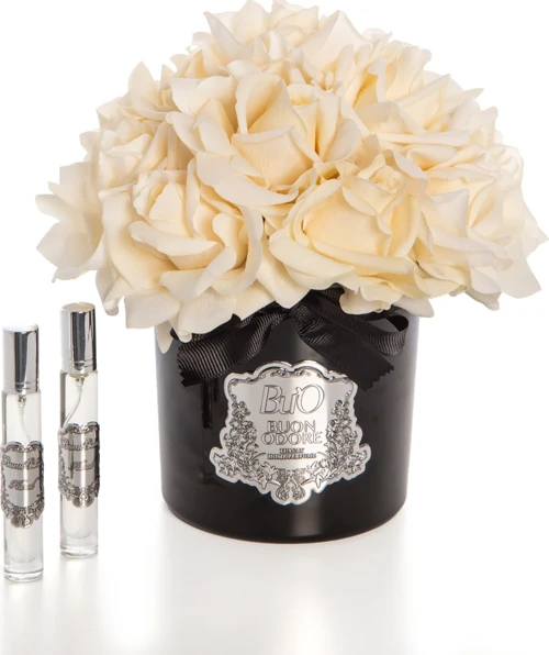 Siyah Cam Silver 14 Gül Luxury Home Perfume