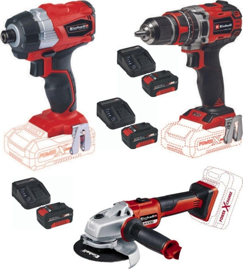Te-cı 18 Li Bl Vidalama Te-cd 18/50 Li-i Bl Matkap Axxio 125mm Taşlama 3x4.0ah Kömürsüz Set