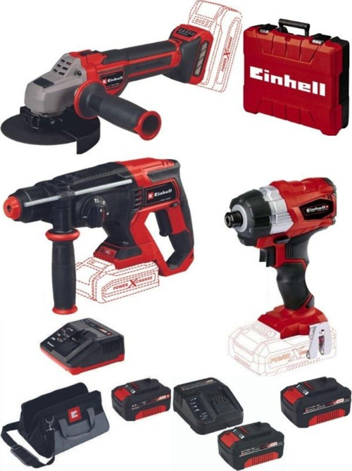 te-ci 18 bl Vidalama TE-HD 18/20 TP-AG 18/125 Q Taşlama 3x4.0ah Akülü Set