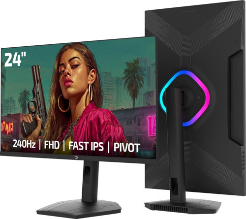 Lunis L25 24'' 240Hz 0.5Ms Fast IPS FHD RGB Pivot Gaming Monitör
