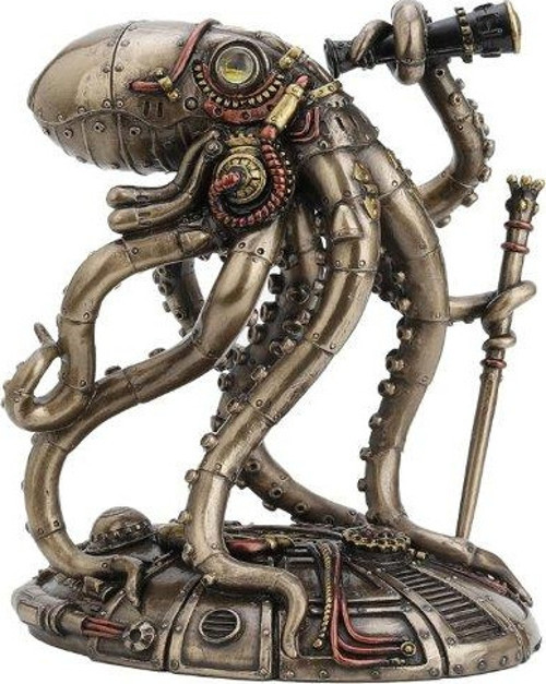 Steampunk Uzaylı Ahtapot Heykeli Heykel Serisi 7