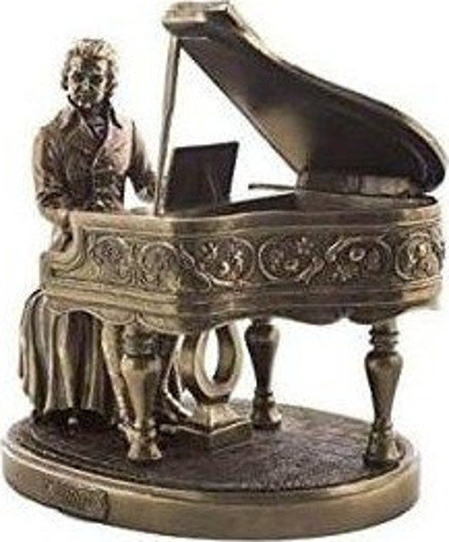 Klasik Besteci Wolfgang Amadeus Mozart Piyanolu Heykel Serisi 9