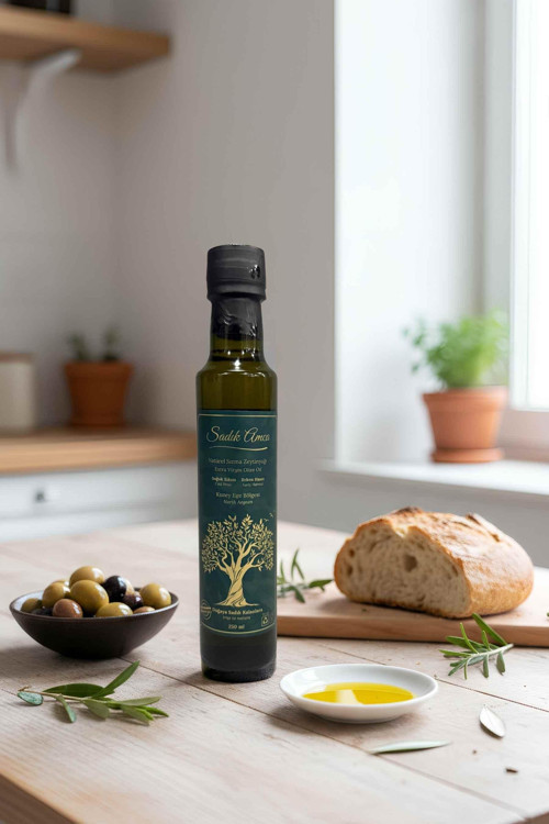 Erken Hasat Soğuk Sıkım Natürel Sızma Zeytinyağı 250 ml. Cam Şişe