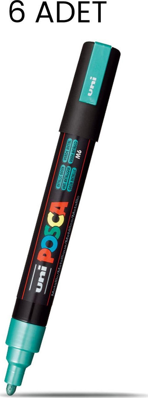 Posca PC-5M Su Bazlı Marker Kalem 6'lı Kutu