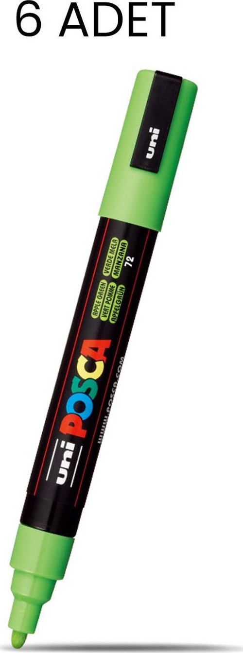 Posca PC-5M Su Bazlı Marker Kalem 6'lı Kutu