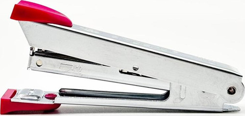 Metal Zımba No:10 20 Sayfa Kapasiteli Pembe Mini Zımba Makinesi