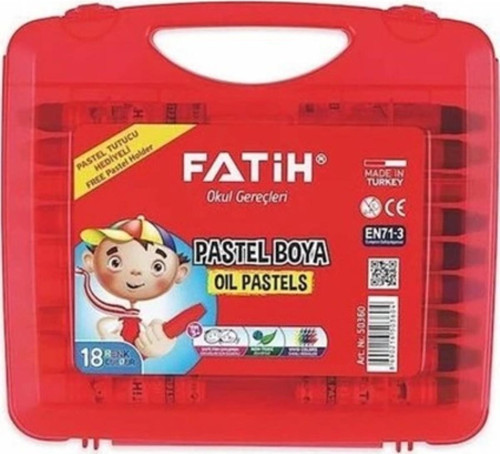Pastel Boya 18 Renk King Size (Çantalı)