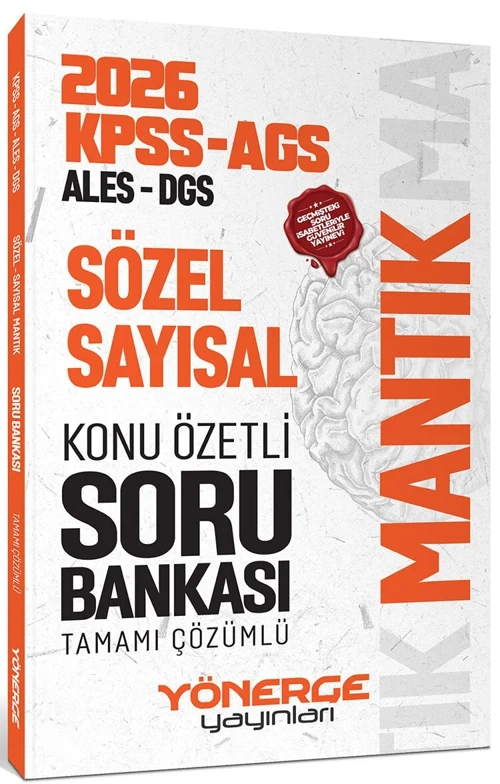 Yönerge 2026 KPSS MEB-AGS ALES DGS Sözel Sayısal Mantık Konu Özetli Soru Bankası Çözümlü Yönerge Yay