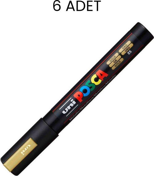 Posca PC-5M Su Bazlı Marker Kalem 6'lı Kutu