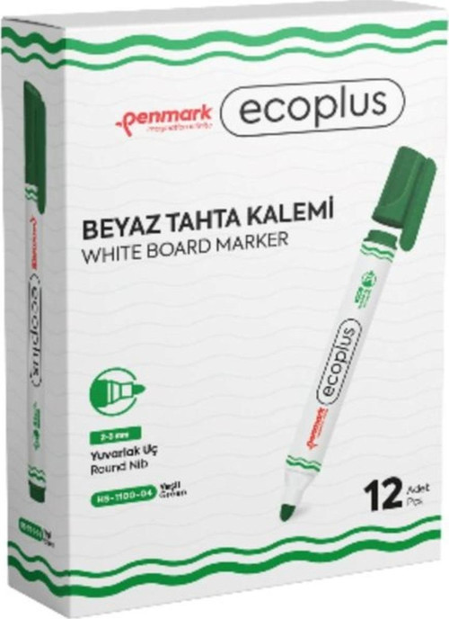 Ecoplus Beyaz Tahta Kalemi 1 Kutu 12'li