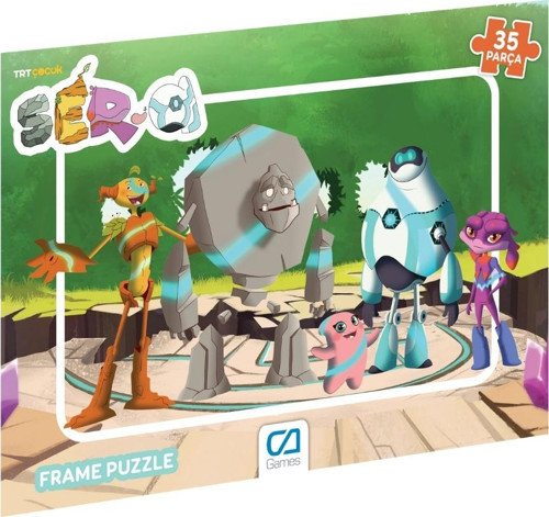 Ser-A Lisanslı 35 Parça Çerçeveli 34x24cm Çocuk Puzzle Yapboz Serisi