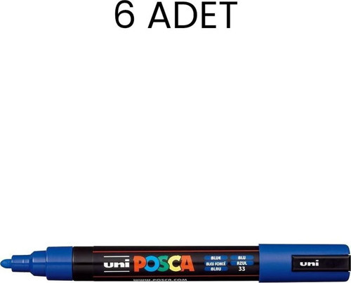 Posca PC-5M Su Bazlı Marker Kalem 6'lı Kutu