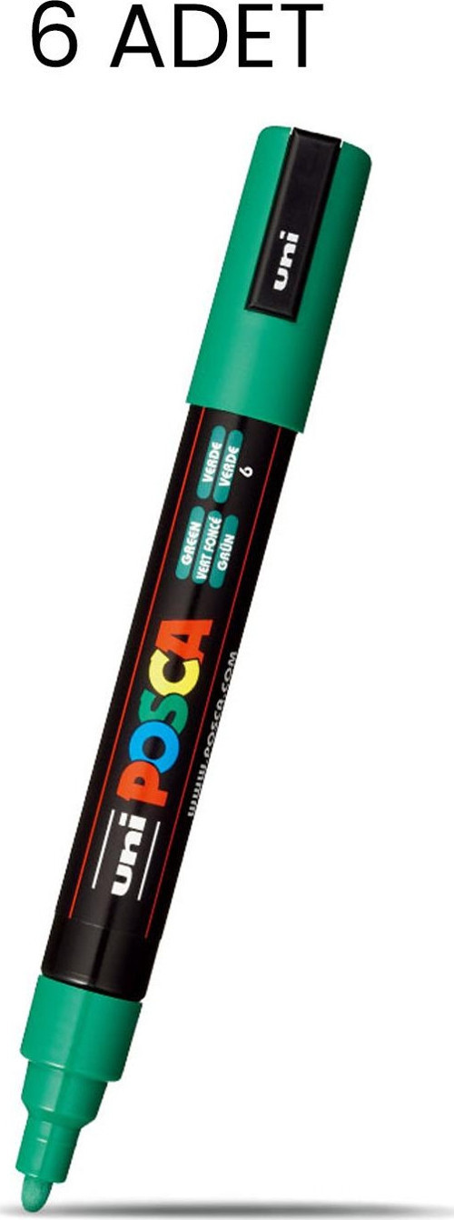 Posca PC-5M Su Bazlı Marker Kalem 6'lı Kutu