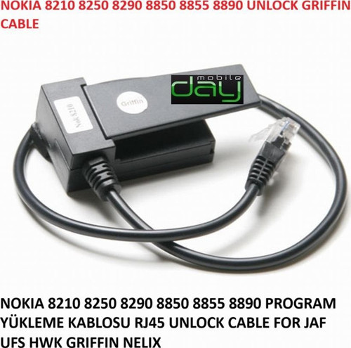 NOKIA 8210 8250 8290 8850 8855 8890 PROGRAM YÜKLEME KABLOSU RJ45 UNLOCK CABLE FOR JAF UFS HWK GRIFFIN NELIX