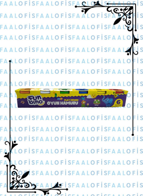 Funbino Oyun Hamuru 6'lı 1 Paket