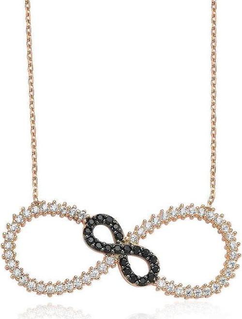 925 Ayar Gümüş İki Sonsuzluk Kolye