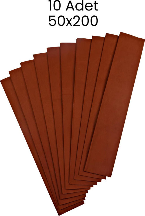 Krapon Kağıdı 50x200 10 Adet Kahverengi