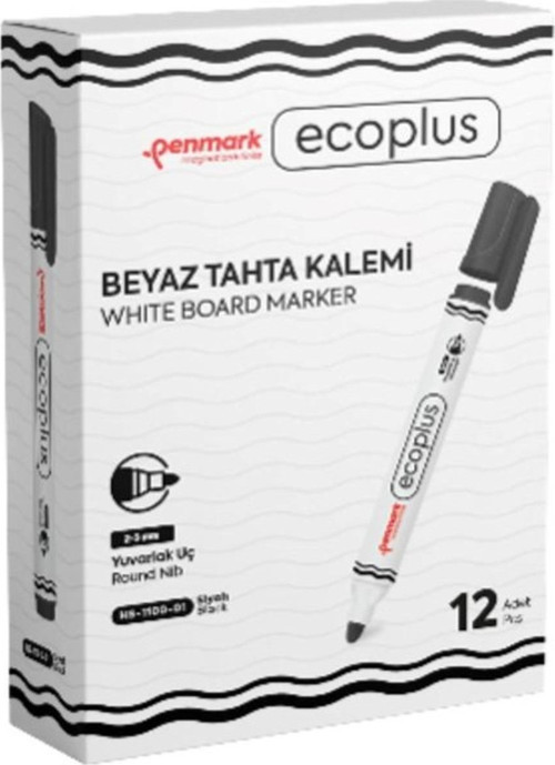 Ecoplus Beyaz Tahta Kalemi 1 Kutu 12'li