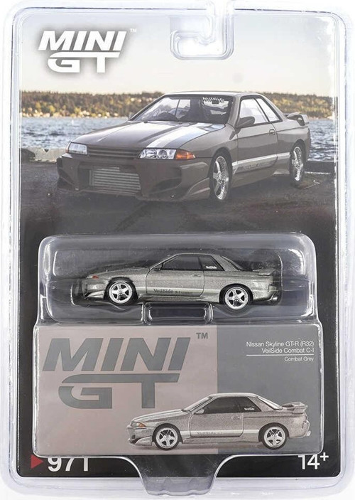 MINI GT 1:64 Nissan Skyline GT-R R32 VeilSide Combat C-I Combat Grey Diecast Model Araba