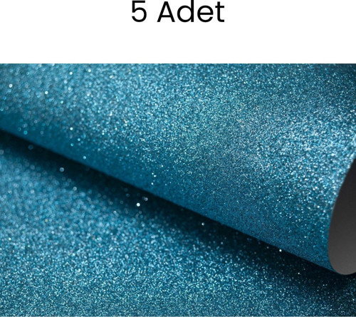 Simli Fon Kartonu 50x70 Açık Mavi 5 Adet