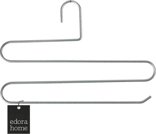 Gümüş Dolap İçi 3 Katlı Pantolon Elbise, Şal, Eşarp, Askısı, Gardrop Askılığı - Metal Paslanmaz