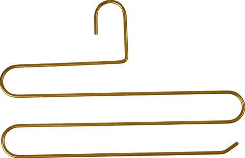 Gold 5'Li Dolap İçi 3 Katlı Pantolon Elbise, Şal, Eşarp, Askısı, Gardrop Askılığı - Metal Paslanmaz