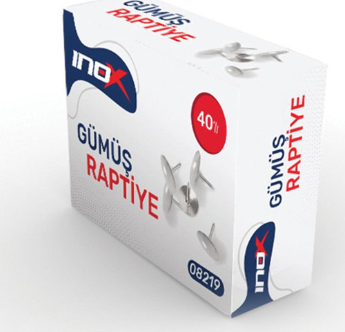 INOX GÜMÜŞ RAPTİYE 40'LI