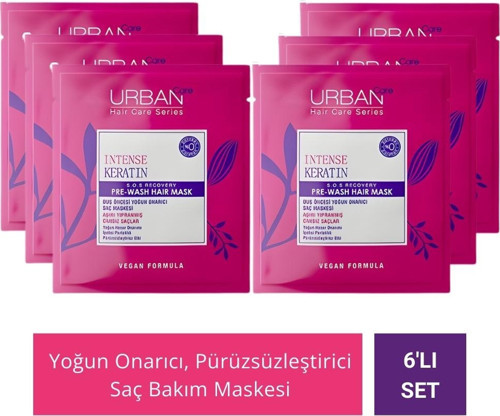 İntense Keratin Saç Bakım Maskesi 50 ml x 6 Adet