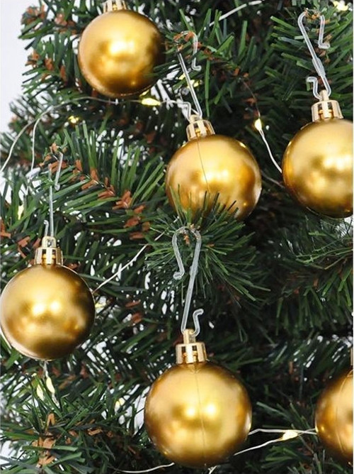 Kika Joy Ağaç Süsü Toplar Altın 6Cm 6Lı