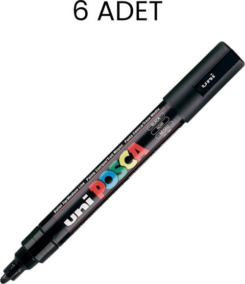 Posca PC-5M Su Bazlı Marker Kalem 6'lı Kutu