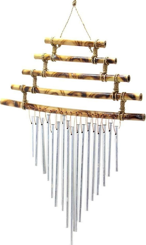 Bambu 5 Katlı Metal Rüzgar Çanı