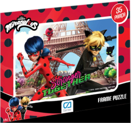 C&A Games Miraculous Lisanslı 35 Parça Frame Puzzle