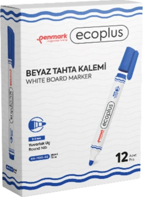 Ecoplus Beyaz Tahta Kalemi 1 Kutu 12'li