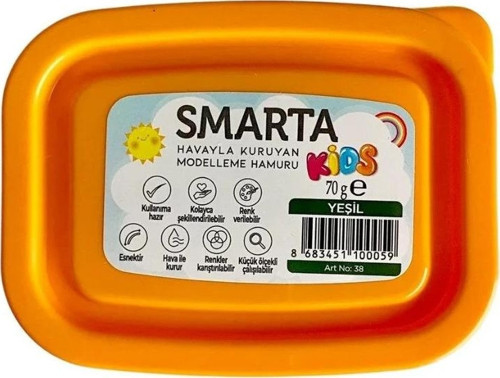 Kids Havayla Kuruyan Modelleme Hamuru 70gr Yeşil