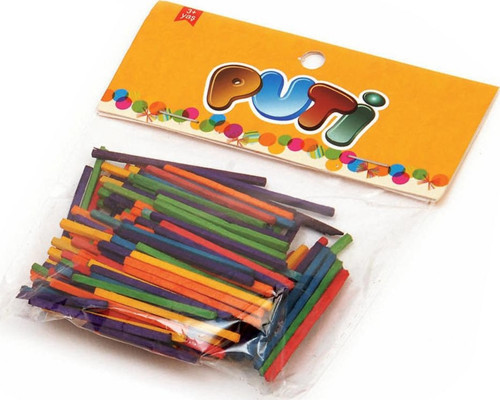PUTİ AHŞAP KİBRİT ÇÖPÜ RENKLİ 200