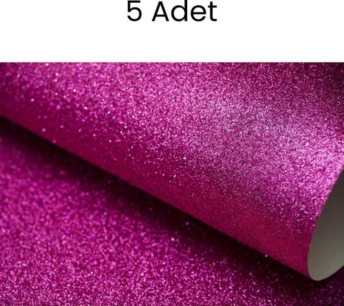 Simli Fon Kartonu 50x70 Pembe