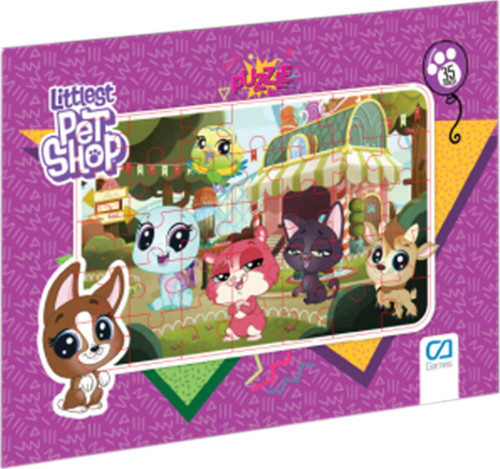 C&A Games Littlest Pet Shop Lisanslı 35 Parça Frame Puzzle