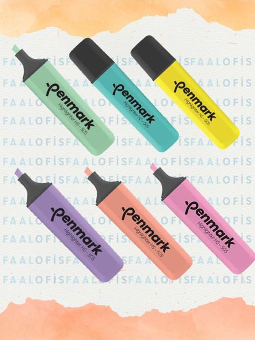 Doldurulabilir Fosforlu Kalem Pastel MintYeşili Limoni Yavruağzı GülSuyu NaneŞekeri Lavanta