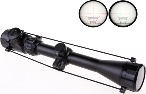 3-9X40 Zoomlu Çıft Işıklı Av Tüfeği Dürbünü Montaj Kelepçeli