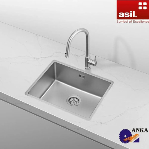 Krom Drawn R35 Series 40×50 Cm, Paslanmaz Çelik Evye, Eviye, Mutfak Lavabo (SİFON DAHİL)