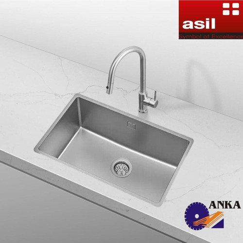 Drawn R25 AS 237 (40×71 cm) Paslanmaz Çelik Eviye, Mutfak Evyesi