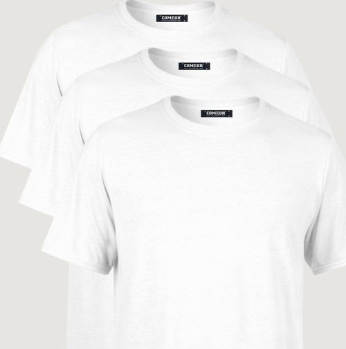 Erkek Çok Renkli T- Shirt Regular Fit Rahat Kesim Bisiklet Yaka 3'lü Basic Tişört Paketi