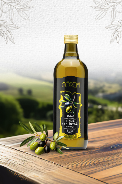 1 Lt. Erken Hasat Sızma Zeytinyağı Puglia Şişe