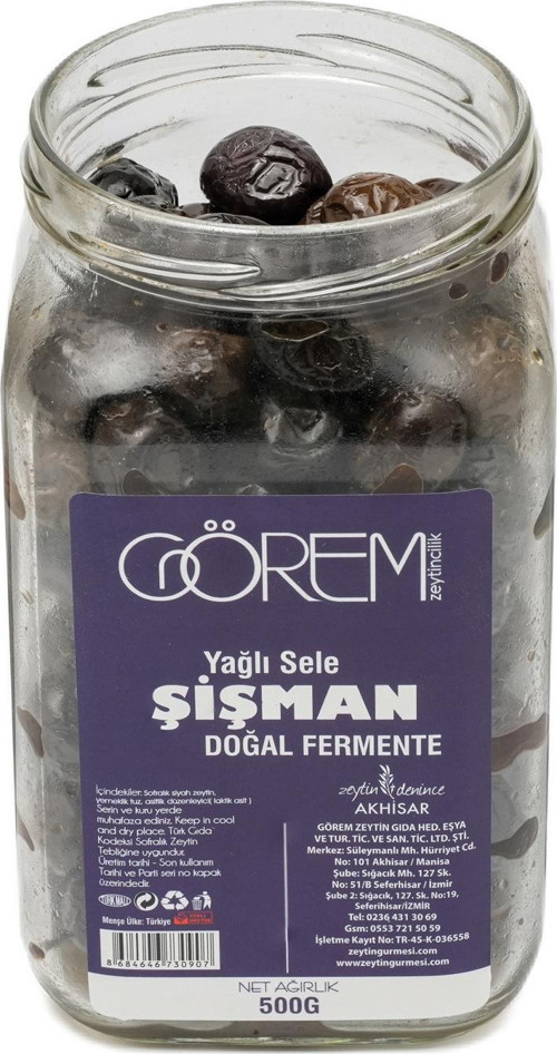 500 Gr. Şişman Boy Yağlı Sele Zeytin
