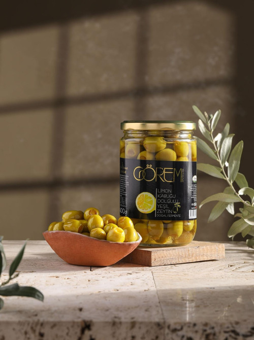 Limon Kabuğu Dolgulu Yeşil Zeytin 400 Gr