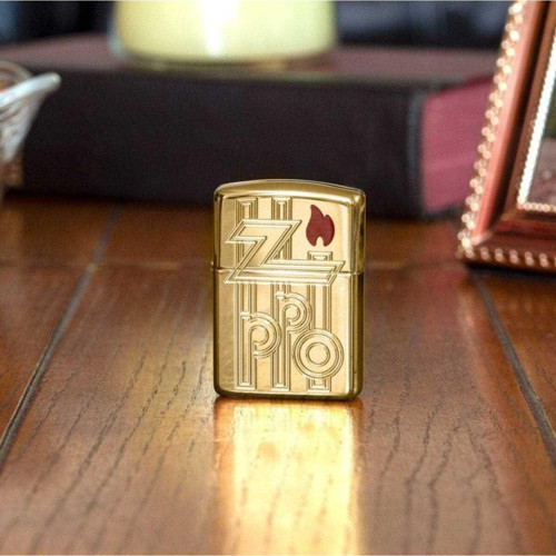 Armor High polished brass abstract Çakmak