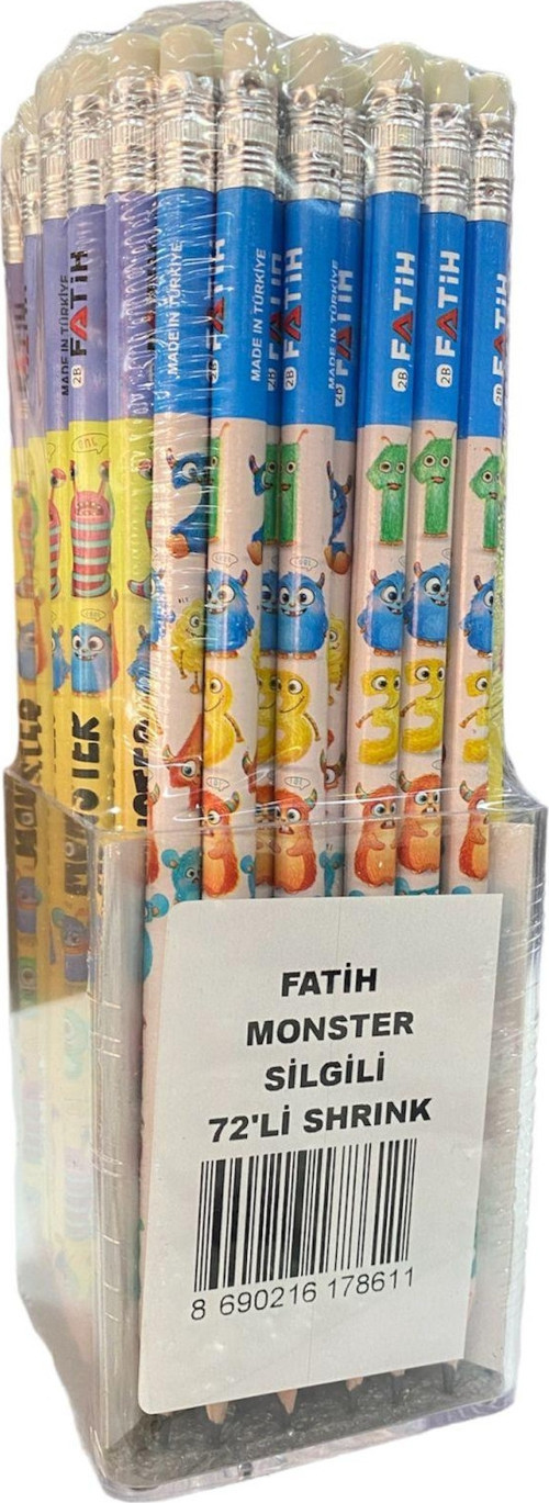 17860/FATIH MONSTER 72 LI SILGILI KURSUN KALEM
